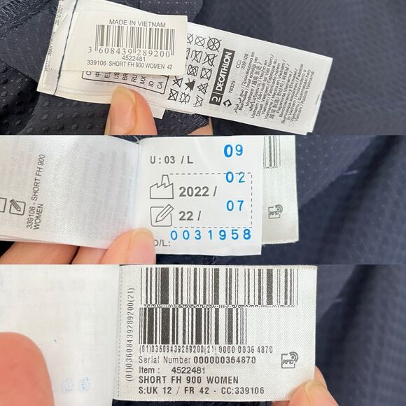 Quechua Fast Hiking 900 Ultra light 99gr Shorts breathable quick dry size US M-L - Picture 7 of 8